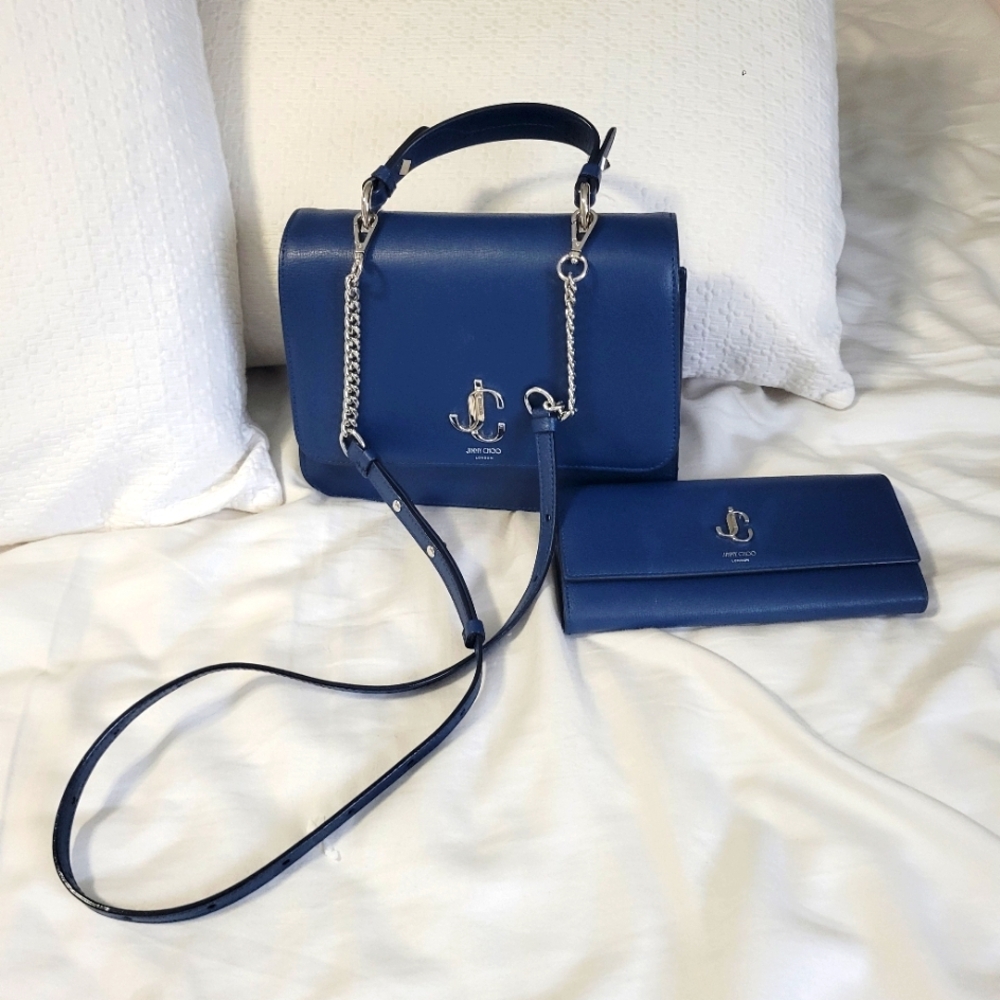 Jimmy Choo bag & wallet, excellent condition.  Clean out closet